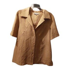 CLAIRE FRANCE Mustard Jacket Blazer Size 16